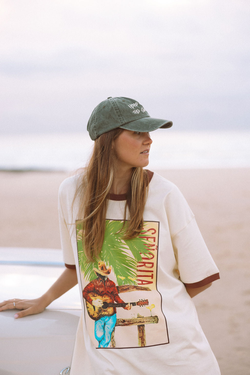 Here Comes The Sun Dad Cap - Organic Cotton Vintage Wash Hat