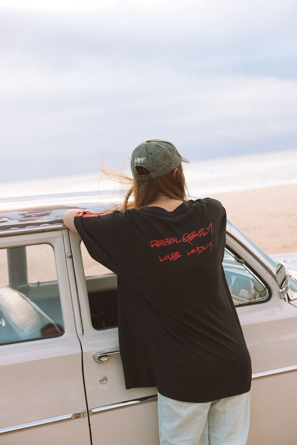 JAMMIN UNISEX SLOUCH TEE- 100% ORGANIC COTTON GRAPHIC T-SHIRT (Copy)